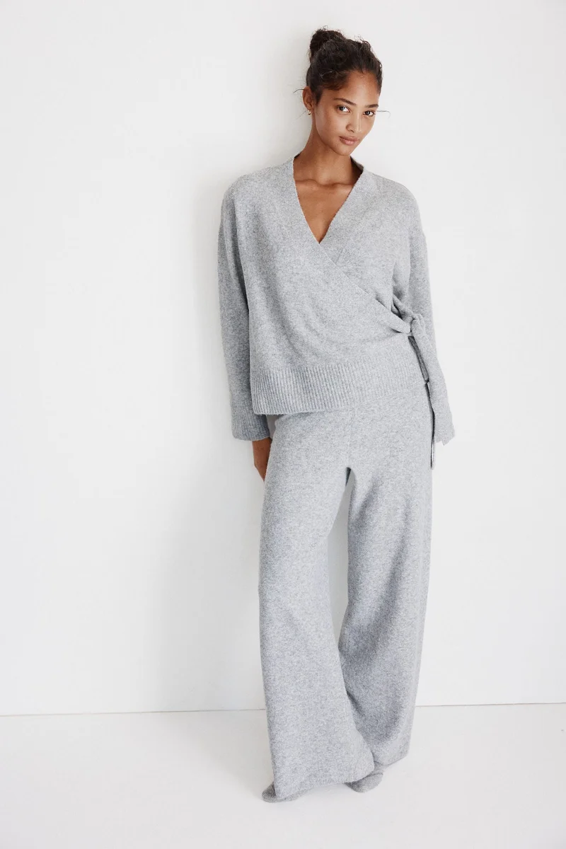 H&M Knitted wrap cardigan